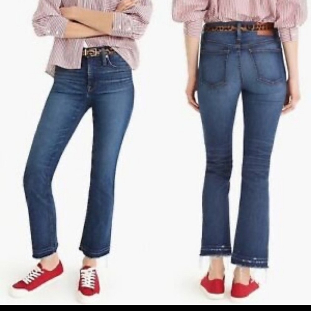 J Crew Billie demi boot crop jeans size 31